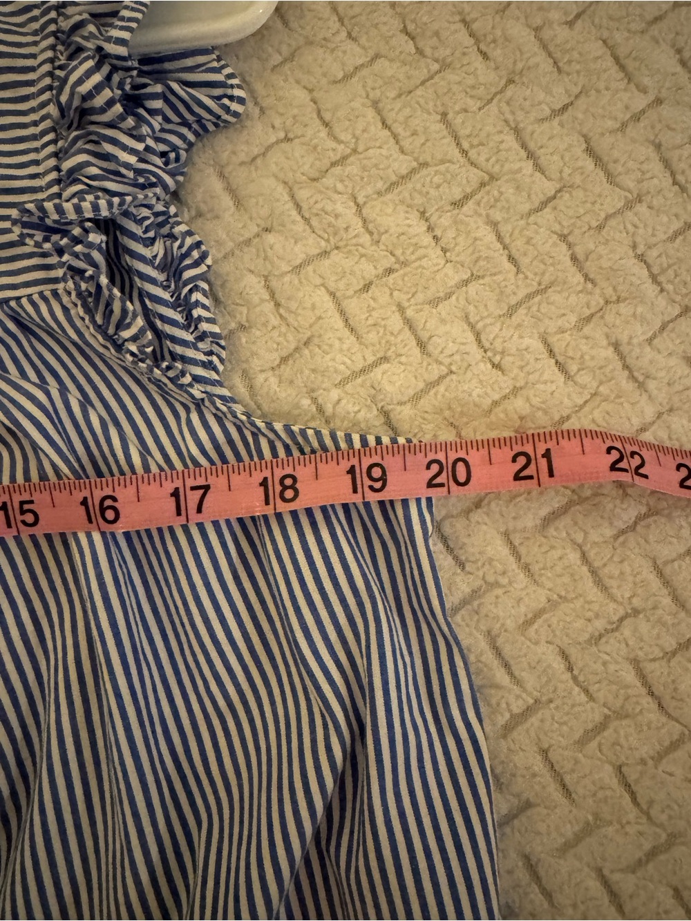 J. Crew Blue and White Striped Sleeveless Blouse - Picture 10 of 11